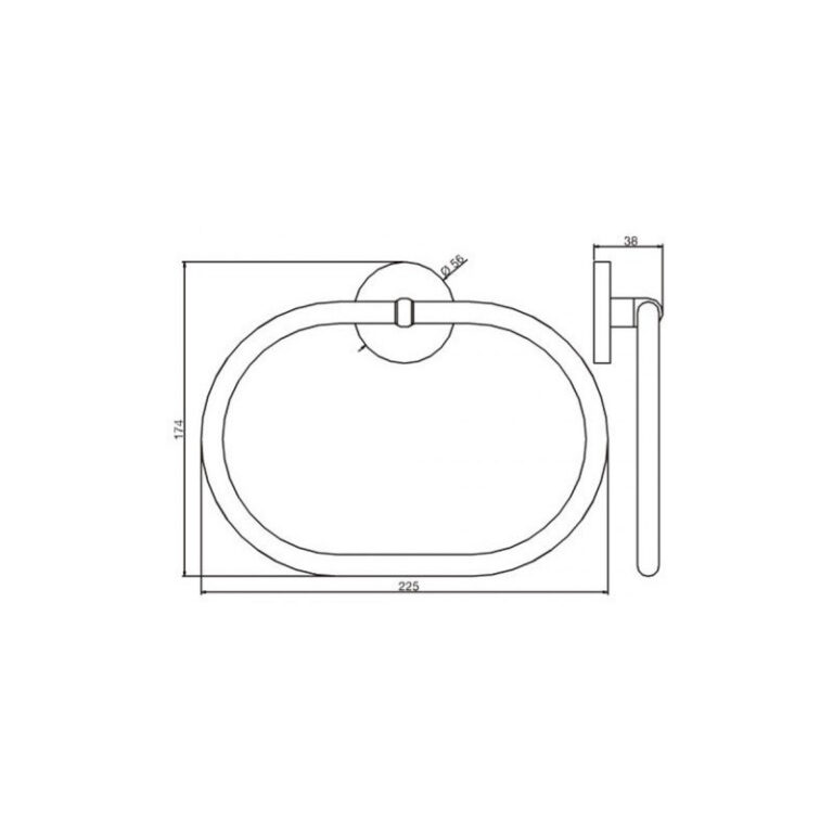 Toallero Aro Fv Grand Hotel 0708.10/37 Accesorio - Imagen 2