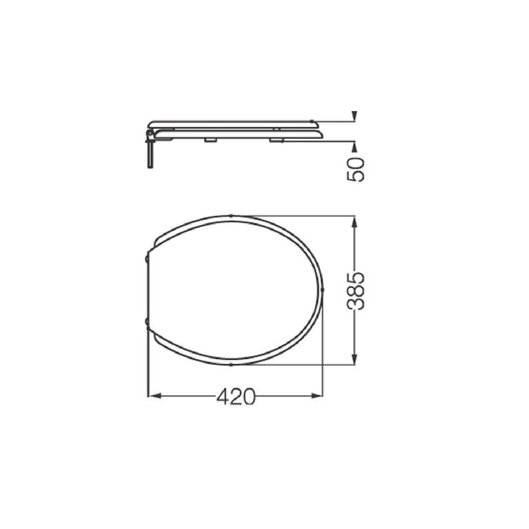 Asiento Inodoro Ferrum Andina Madera Herrajes Metálicos Original Tapa Garantía Tfxc - Imagen 2