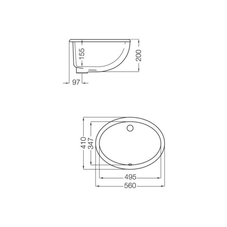 Bacha Ferrum Congreso Embutir Bajo Mesada Blanca Lcs Baño - Imagen 3