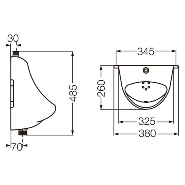 Combo Mingitorio Oval Ferrum Y Temporizada Piazza Valvula - Imagen 4