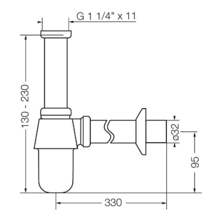 Descarga Lavatorio Con Sifon Fv Cromada 0242cr Accesorio - Imagen 2