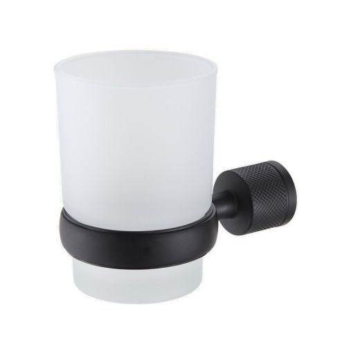 Portacepillo Portavaso Peirano Fabric Negro Accesorio Bano