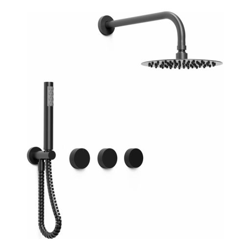 Griferia Hidromet Texture Negro Ducha Dos Vias 9817negr