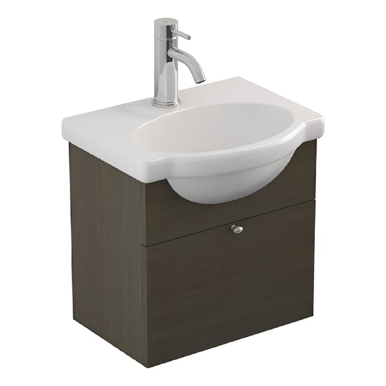 Vanitory Con Mueble Ferrum Venecia Colgar De 48 Cm Wengue