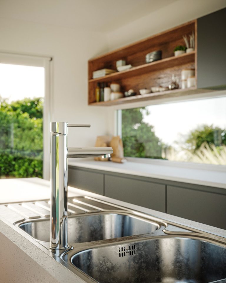 Grifera De Cocina Alto Vasser Lyra Monocomando - Imagen 5