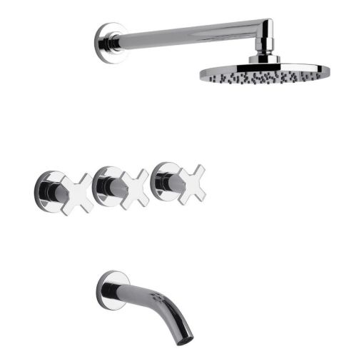 Griferia Fv Alerce Ducha Embutir Con Transferencia Bano Color Argentina