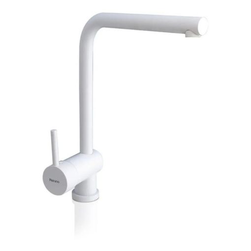 Griferia Peirano Santander Monocomando Cocina Blanca 20-135b