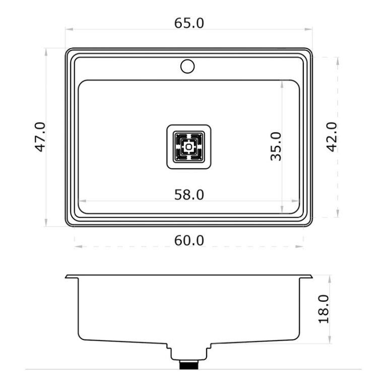 Bacha Encastrable Acero De Cocina Mi Pileta 783e Satinada - Imagen 2
