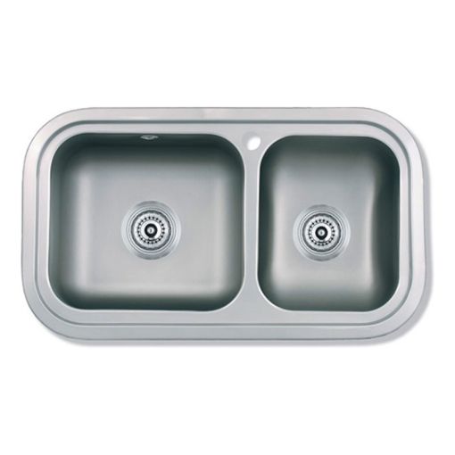 Bacha Cocina Acero Mi Pileta Sobre Mesada Encastrable 345e