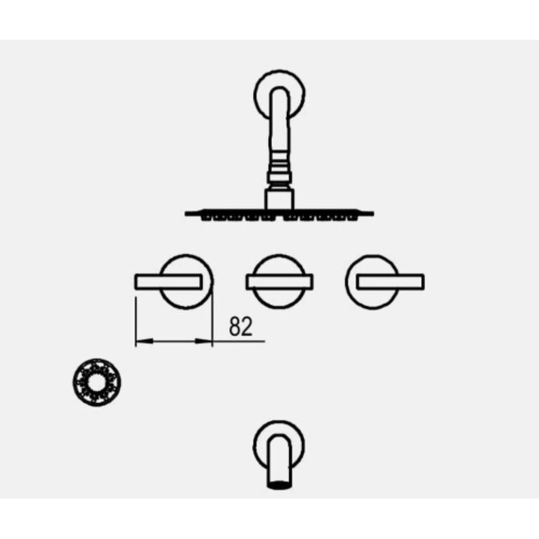 Griferia Hidromet Sun Lever Negro 3 Vias C/escocesa 4545negr - Imagen 2