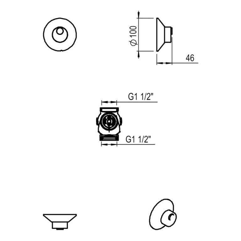 Válvula Automática de Descarga Doble Hidromet Negra (942NEGR) - Imagen 2