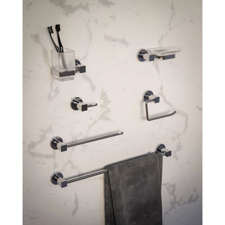Toallero Barral Vasser Zafiro Accesorio Baño Metal  Cromo 12/1819 - Imagen 4