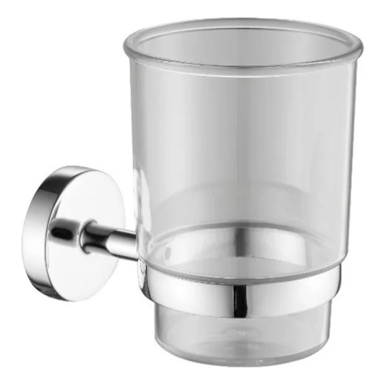 Vaso Piazza Sensus Porta Cepillo Accesorio Bano 73226 Color Transparente