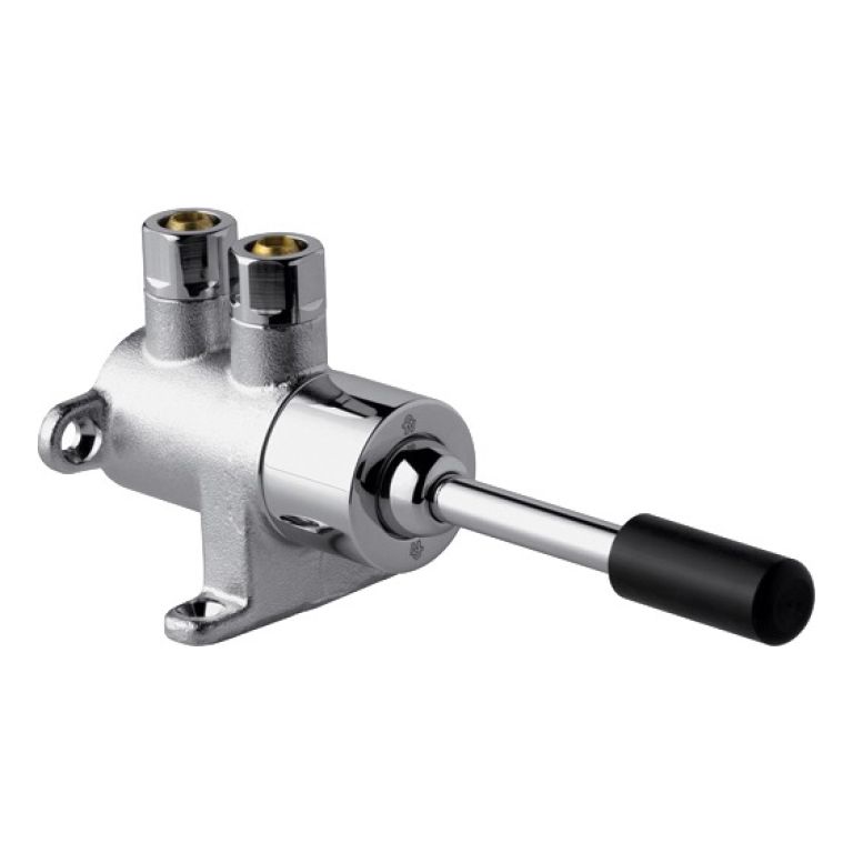 Valvula Pedal Automatica Fv Para Piso Pressmatic 0347a Cuota Color Plateado