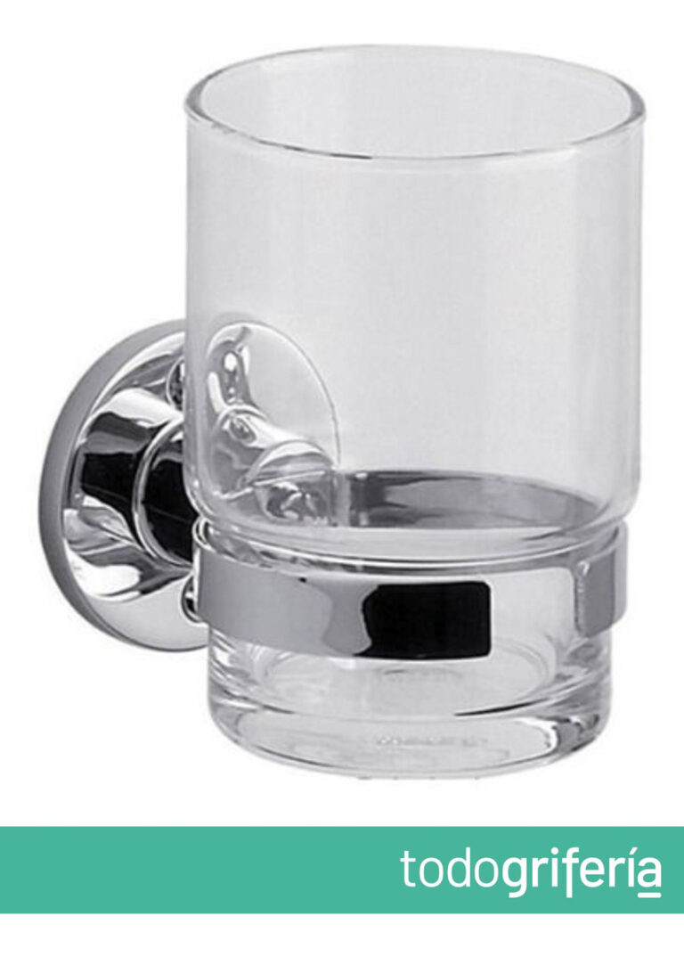 Portavaso Fv Arizona De Bano Portacepillo Vaso Color Plateado - Imagen 5