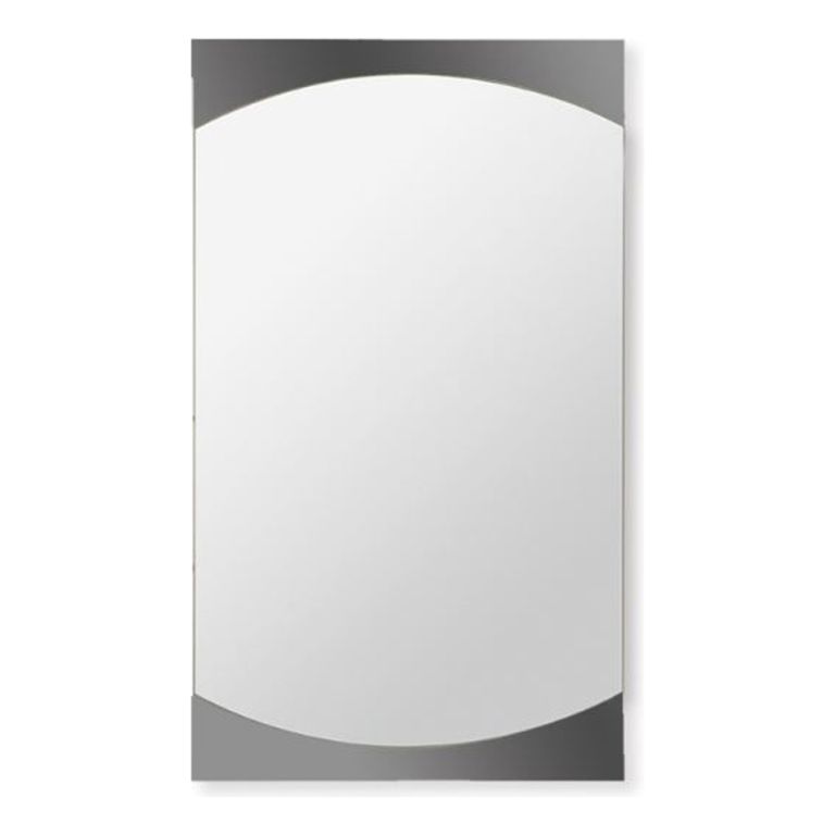 Espejo Bar Gris Reflejar Rectangular Bano Living 61x36