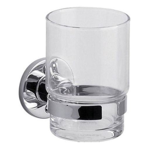 Portavaso Fv Arizona De Bano Portacepillo Vaso Color Plateado