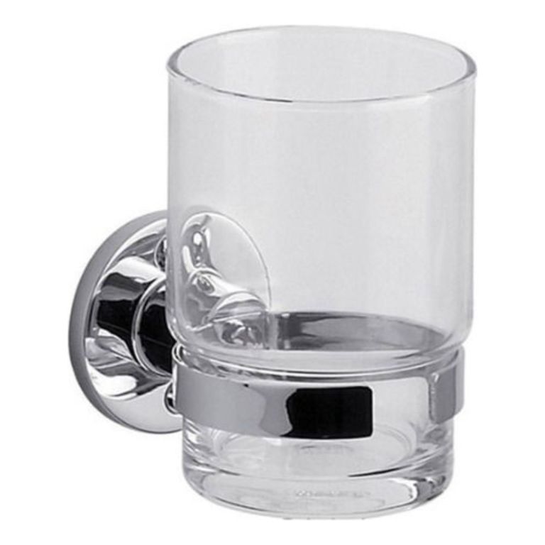 Portavaso Fv Arizona De Bano Portacepillo Vaso Color Plateado