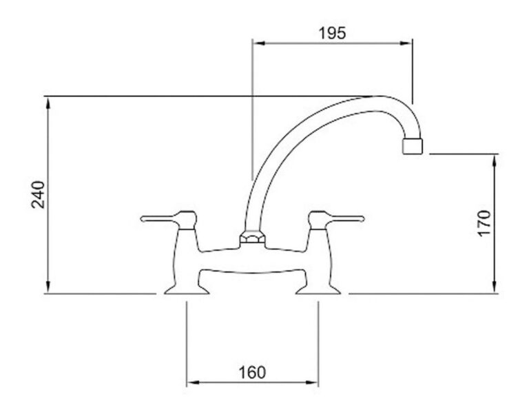 Griferia Peirano Bedia Cocina Mesada Cierre Ceramico 51-107 - Imagen 3