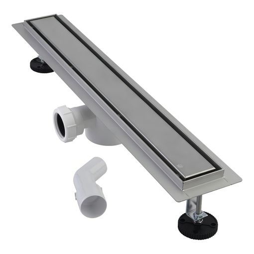 Rejilla Desague Lineal Ducha Fv 60 Cm Reversible Porcelanato Color Cromo