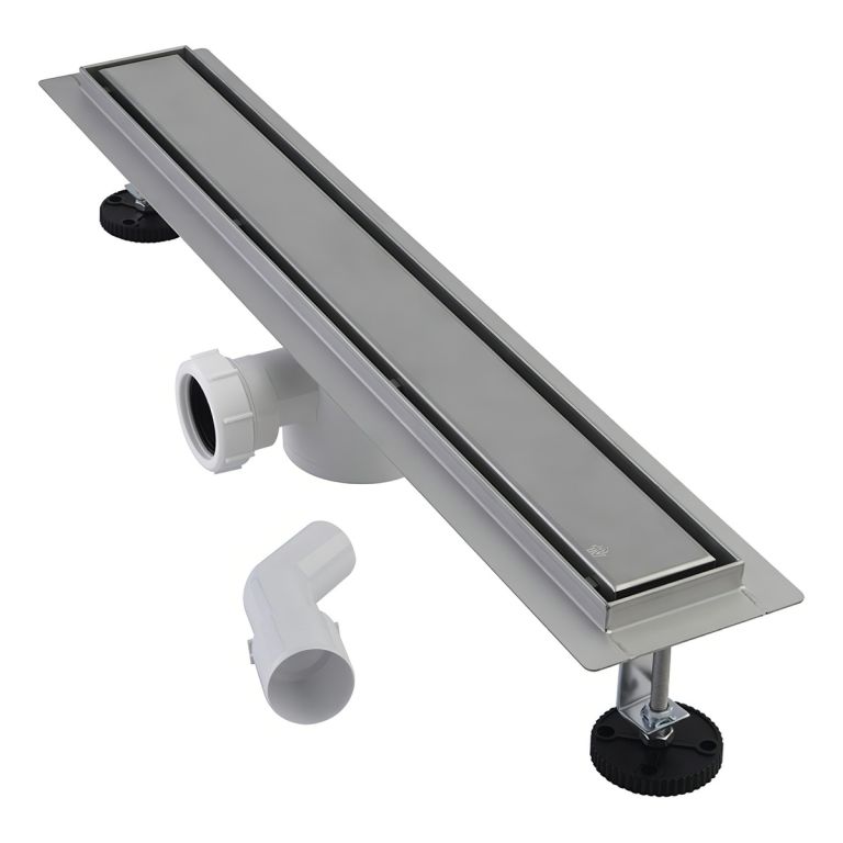 Rejilla Desague Lineal Ducha Fv 60 Cm Reversible Porcelanato Color Cromo