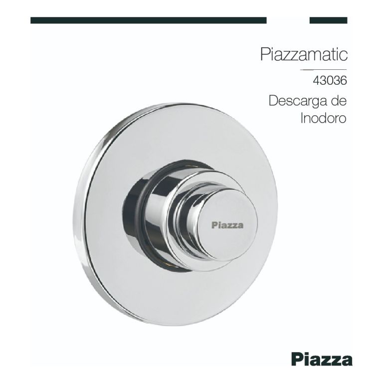 Valvula De Descarga De Inodoro Piazza 43036 Cromo