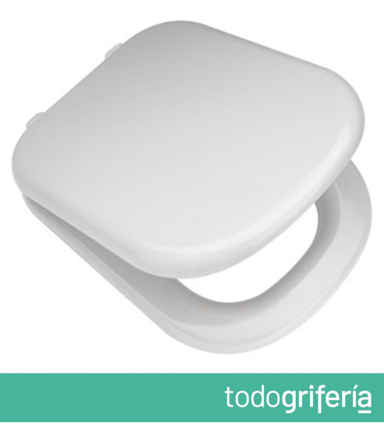 Tapa Asiento Inodoro Ferrum Bari Herrajes Sistema Expansor A Color Blanco - Imagen 5