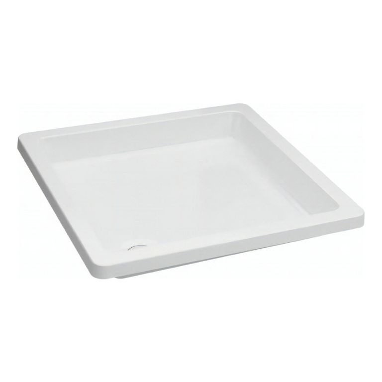 Receptaculo Ferrum Niza Acrilico 90x90x5 Cm Ra90 Blanco