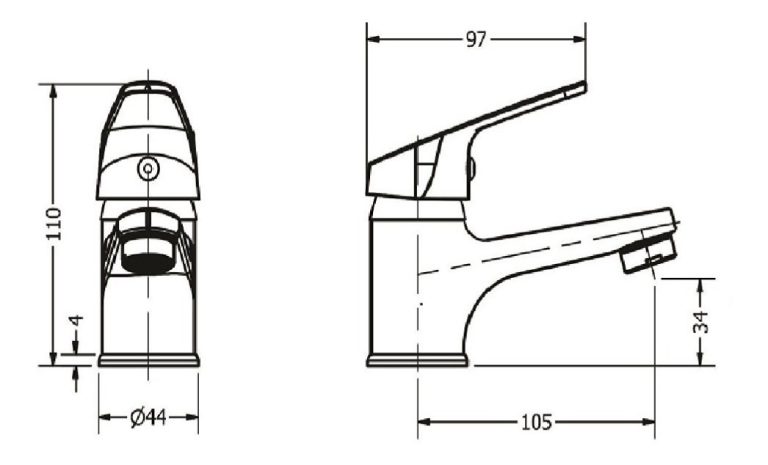 Combo Grifería Piazza Domani Monocomando Lavatorio Bidet - Imagen 3