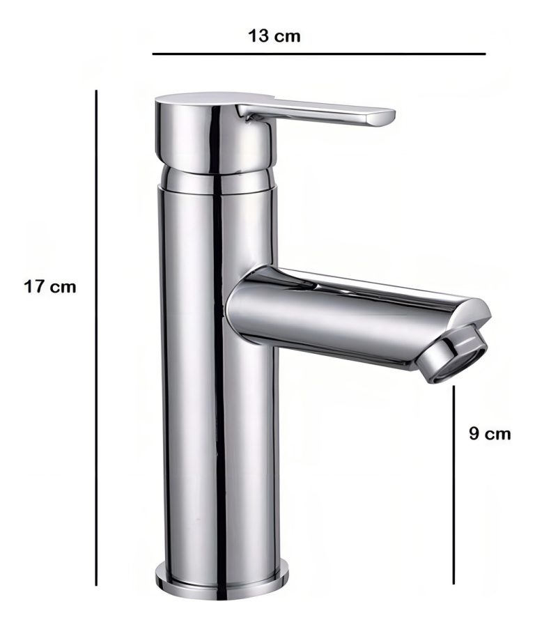 Griferia Hydros Calyx Lavatorio Pico Intermedio Cromo 30911 - Imagen 2