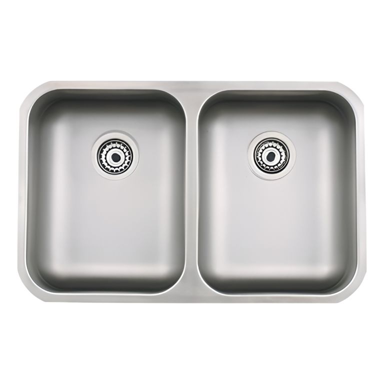 Bacha Cocina Mi Pileta Doble Acero Inox 607 Bajo Mesada