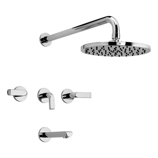 Griferia Fv Cipres Ducha Embutir Cromo 103/n2