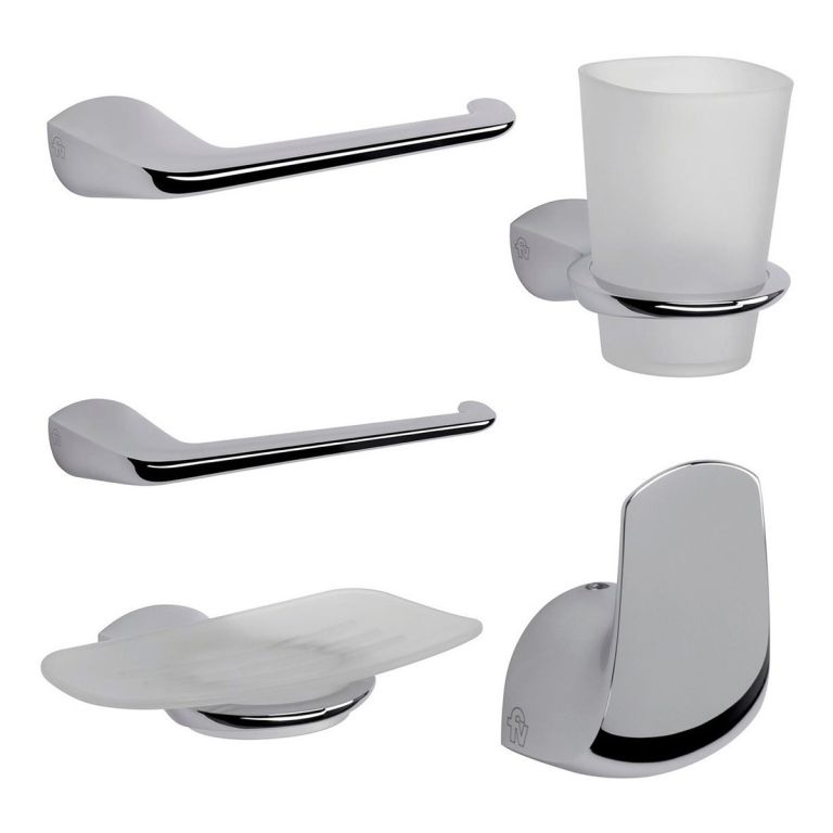 Combo Griferia Fv Epuyen Monocomando Baño Completo Accesorio - Imagen 2