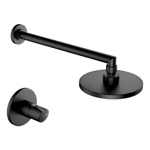 Griferia Fv Cilindra Ducha Embutir S/t 0108/m5-ng Negro