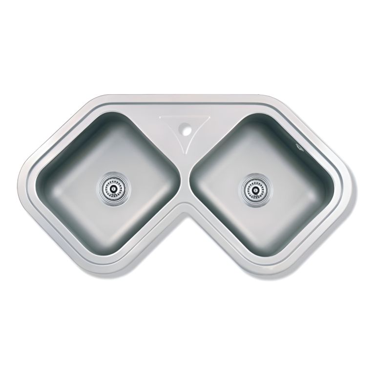 Bacha Esquinera Cocina Acero Inox Mi Pileta Encastrable 450e