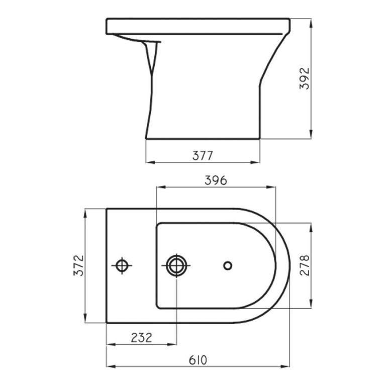 Bidet Ferrum Varese Blanco Bja3j De Uno O Tres Agujeros - Imagen 5