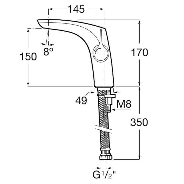 Combo Grifería Roca Iconia Lavatorio + Bidet Europeo Cromo - Imagen 4