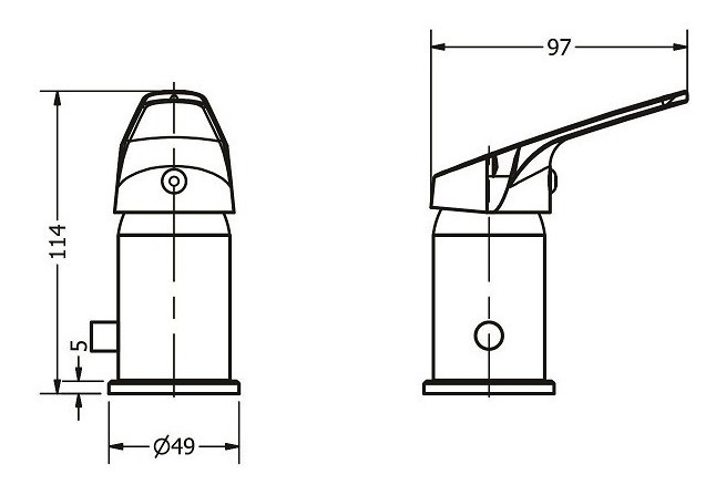 Combo Grifería Piazza Domani Monocomando Lavatorio Bidet - Imagen 5