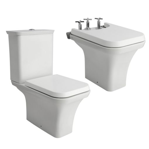 Combo Ferrum Milena Inodoro Largo + Deposito + Bidet 1 O 3
