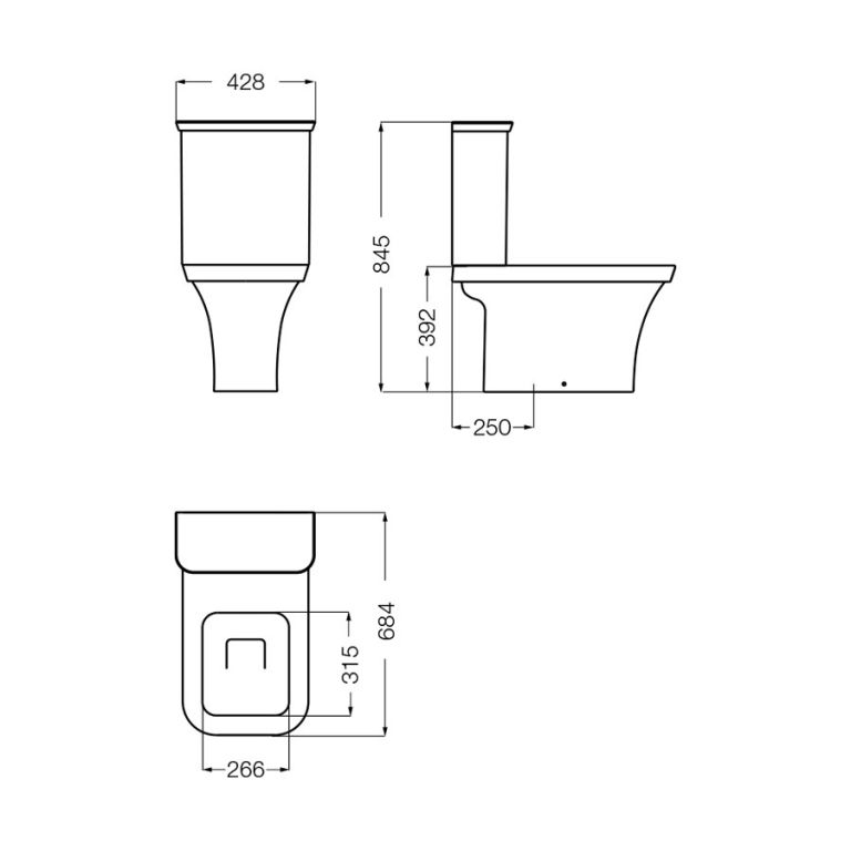 Combo Ferrum Milena Inodoro Largo + Deposito + Bidet 1 O 3 - Imagen 5