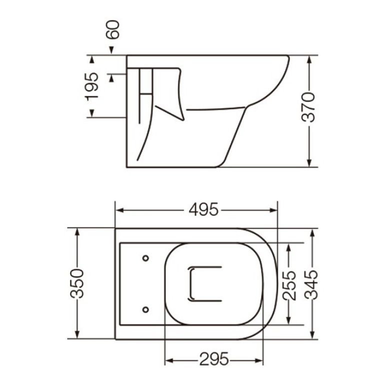 Combo Ferrum Bari Colgar Suspendido Inodoro + Bidet - Imagen 4