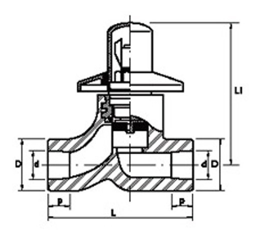 Llave Esferica Acqua System 20 Mm - Imagen 2