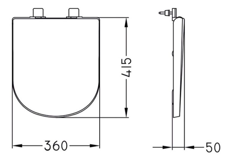 Combo Ferrum Bari Inodoro Largo Depósito Dual Bide asientos - Imagen 8