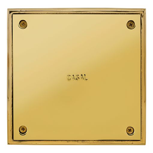 Reja Ciega Casal 20x20 Tapa Para Piso Doble - Dorado