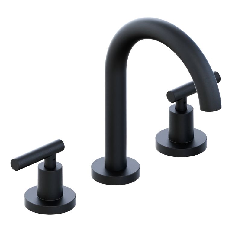 Grifería Hidromet Sun Lever Black Lavatorio Mesada Negra