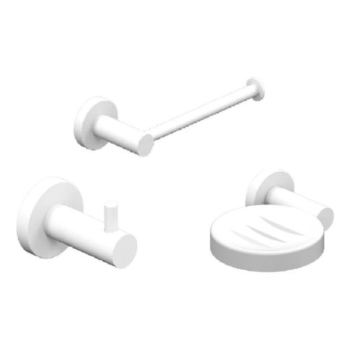 Set Accesorios Hidromet Dynamic Blanco - 3 Piezas