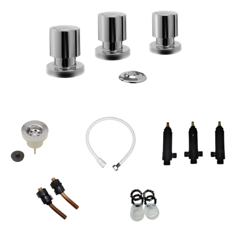 Grifería Hydros Viva Nova Plus Bidet Cromo 404111 - Imagen 2