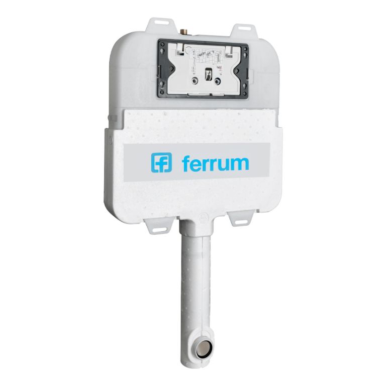 Combo Deposito Ferrum Embutir + Tecla Rectangular Grande - Imagen 2