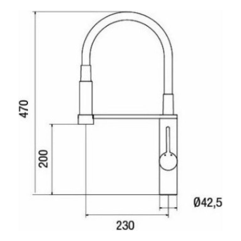 Griferia Piazza Kitchen Pro Gourmet Cocina Negra 10317 - Imagen 2