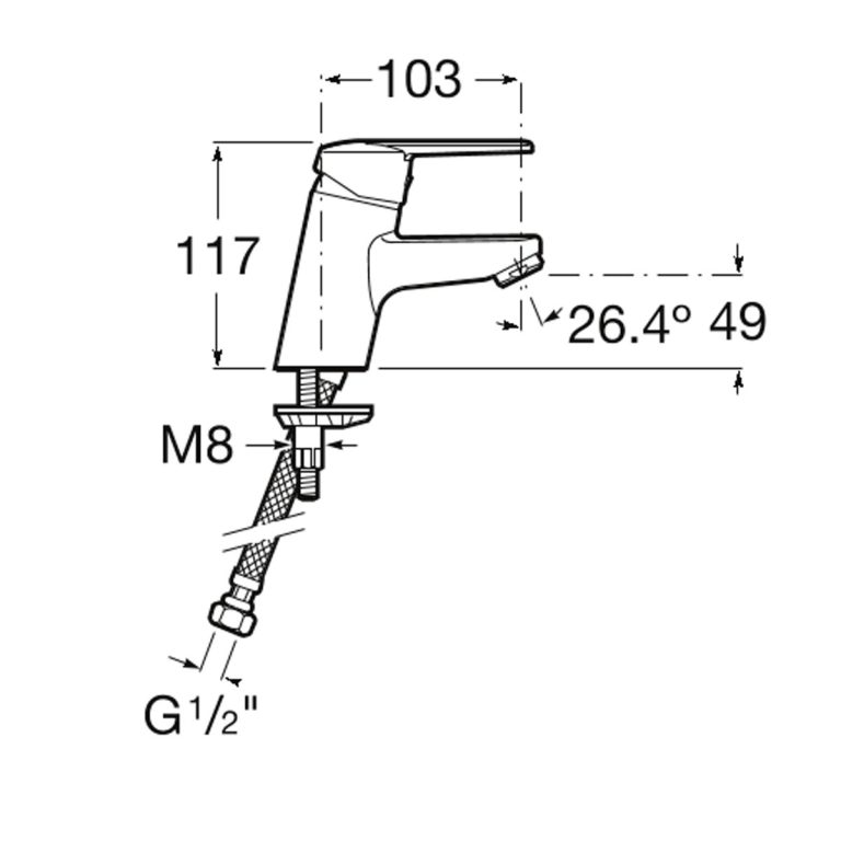 Combo Grifería Roca Victoria Lavatorio + Bidet Cromo - Imagen 4